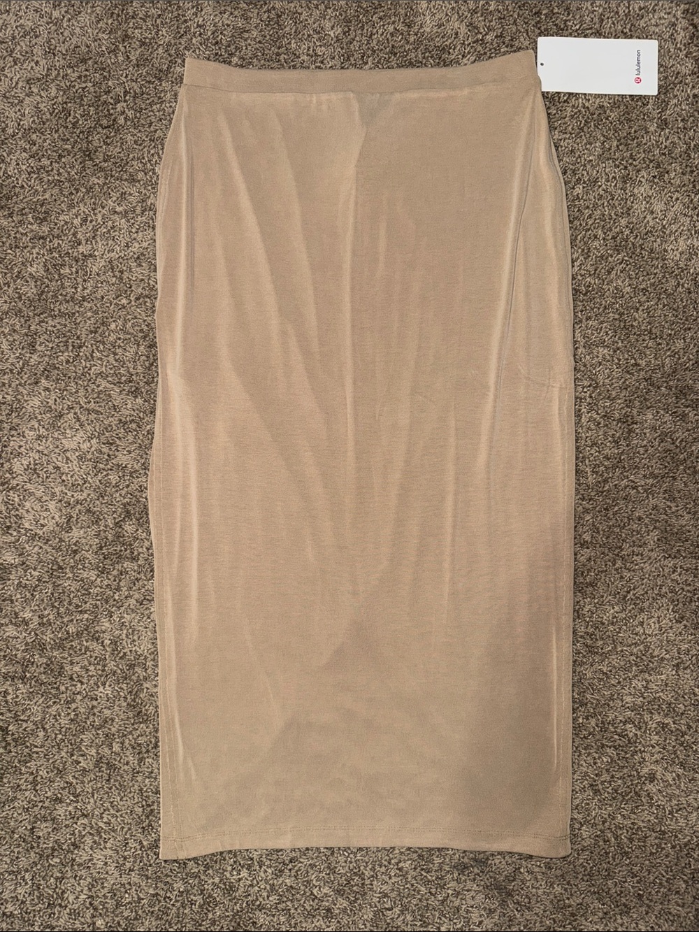 lululemon  Beige Midi Pencil Skirt NWT sz Large softstreme